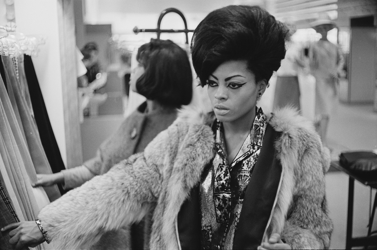 Diana Ross shopping in New York circa 1965