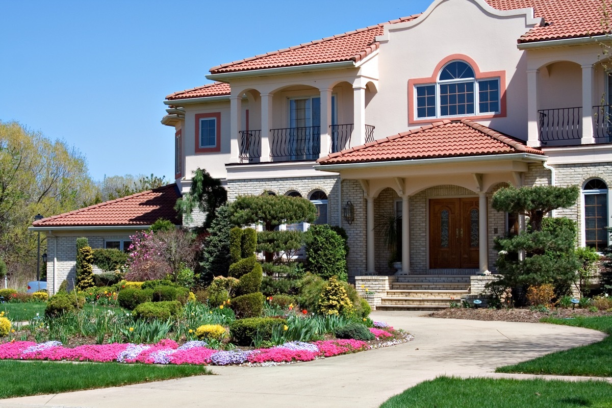 Front Yard with Flowers