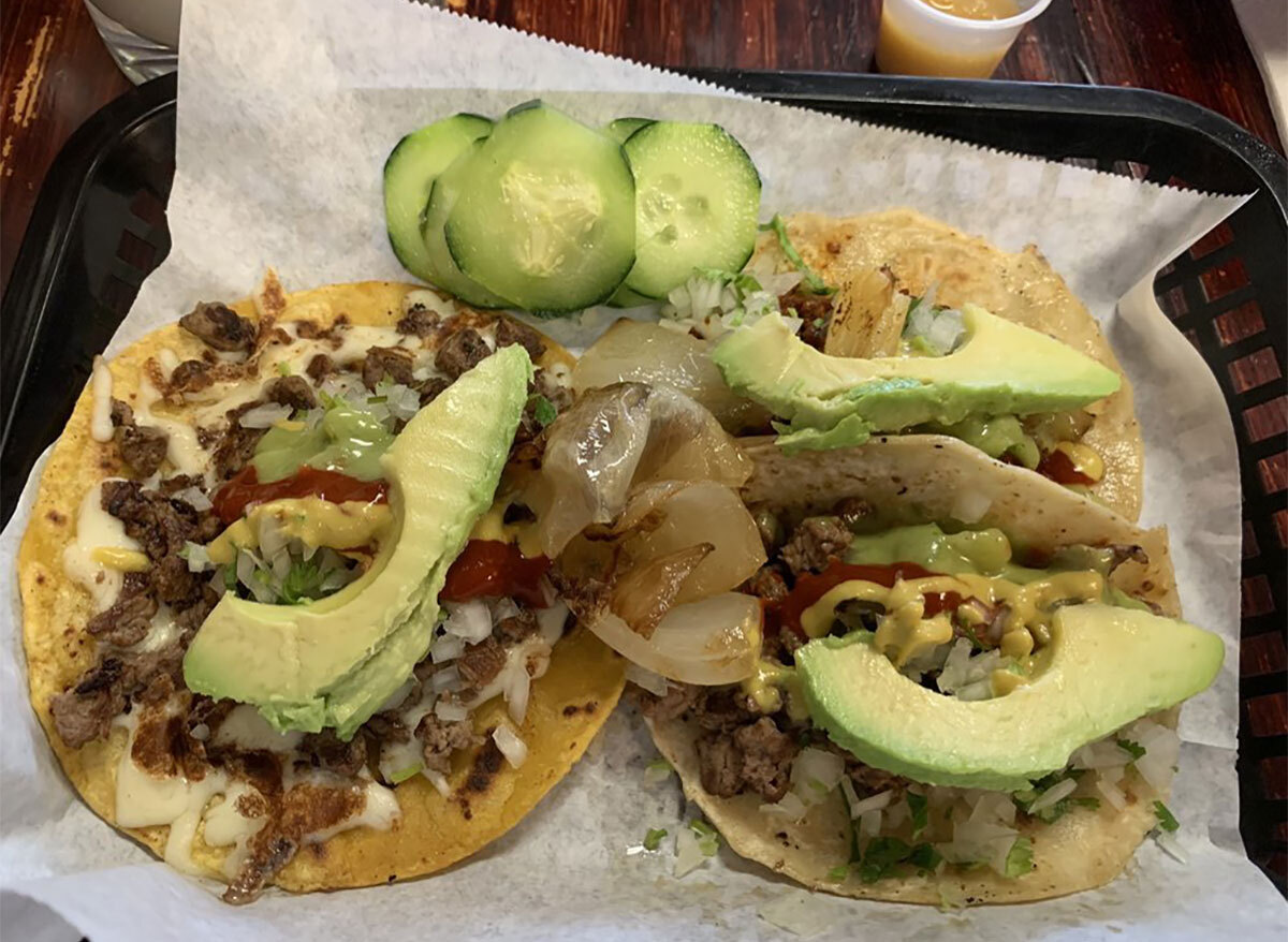 bamba tacos with avocado