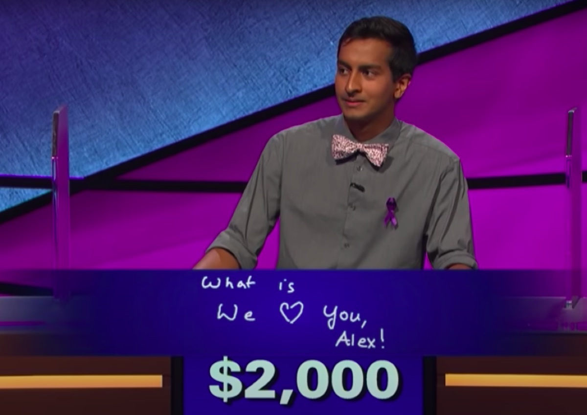 Dhruv Gaur Final Jeopardy tribute to Alex Trebek