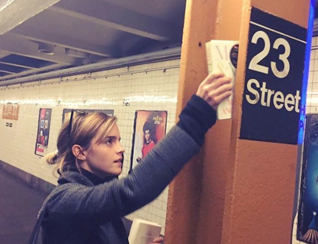 Emma Watson Celebrities Using Public Transportation