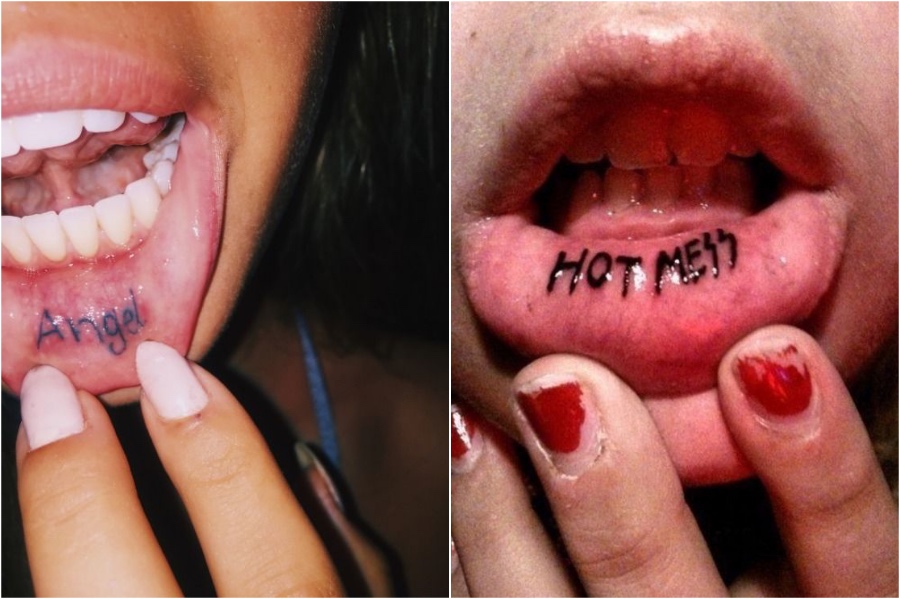  28 Cute Lip Tattoo Ideas For Girls #11 | Her Beauty