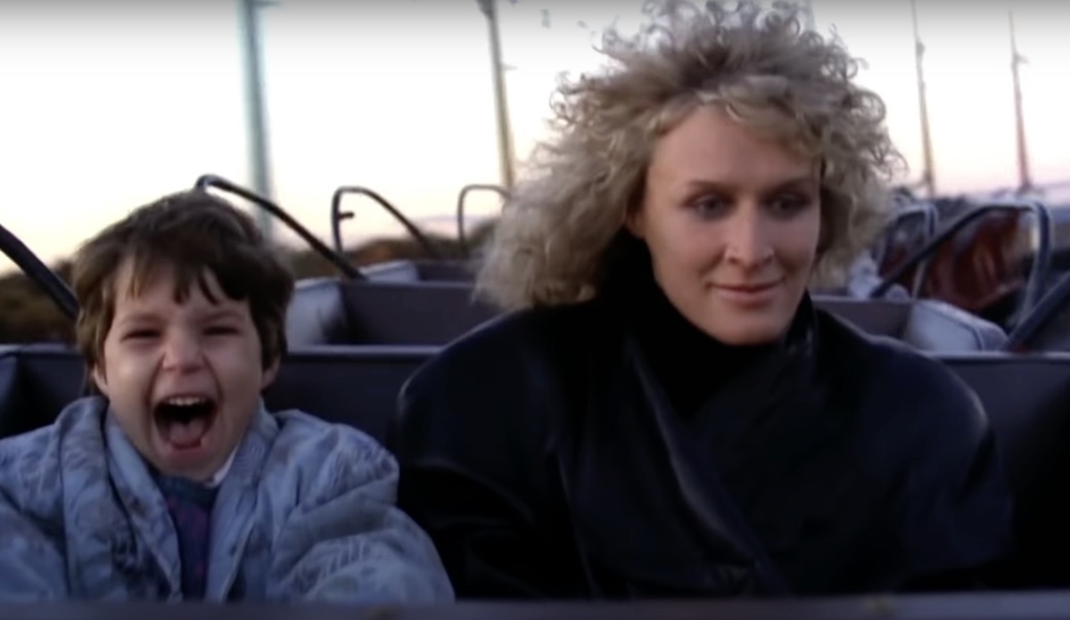 Ellen Latzen and Glenn Close in Fatal Attraction