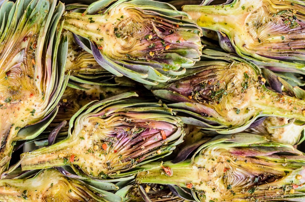 Seasoned artichokes