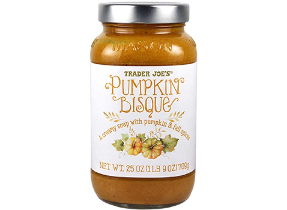 pumpkin bisque from trader joes