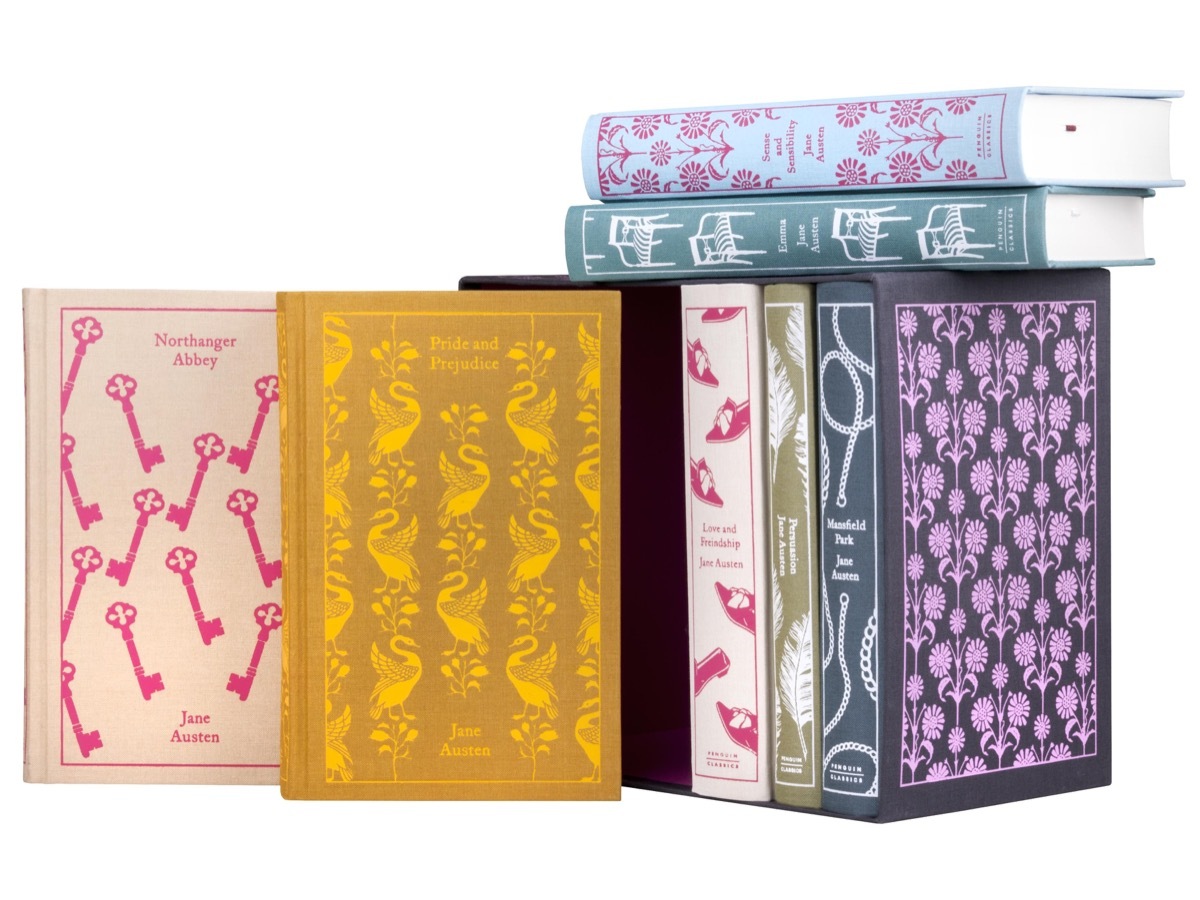 Colorful clothbound book box set