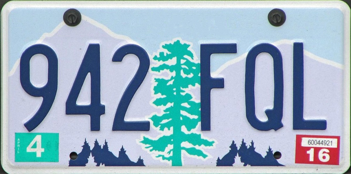 oregon license plate photoshopped