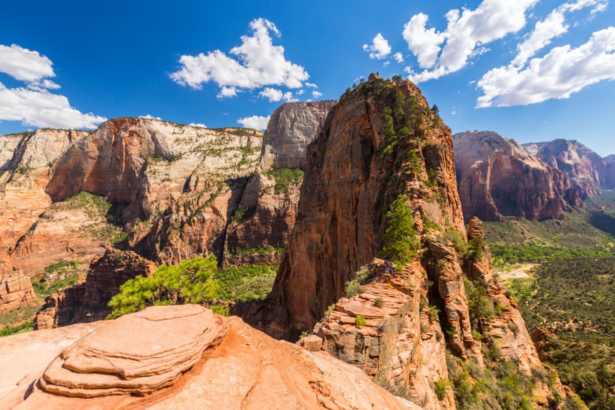 hiking trail on top of mountain