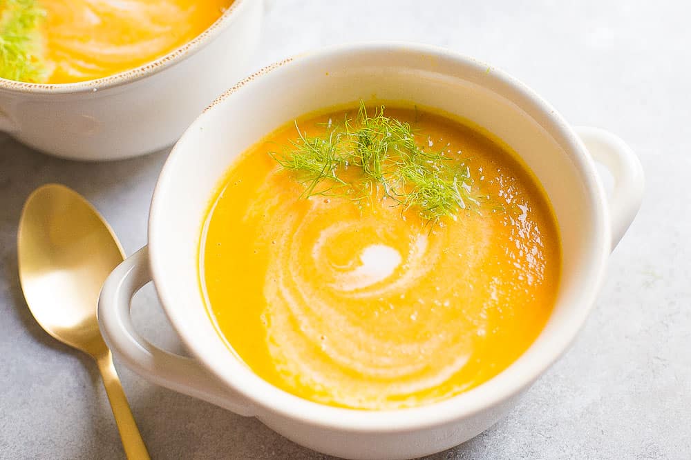 Pumpkin Carrot Soup With Coconut Milk | 12 Healthy Pumpkin Recipes Perfect for Fall | Her Beauty