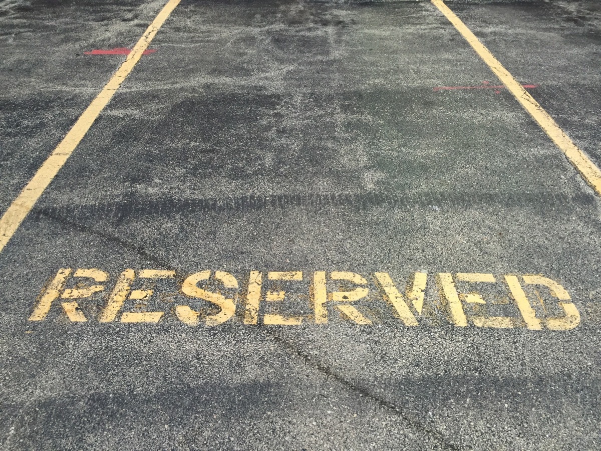 Reserved Parking Space