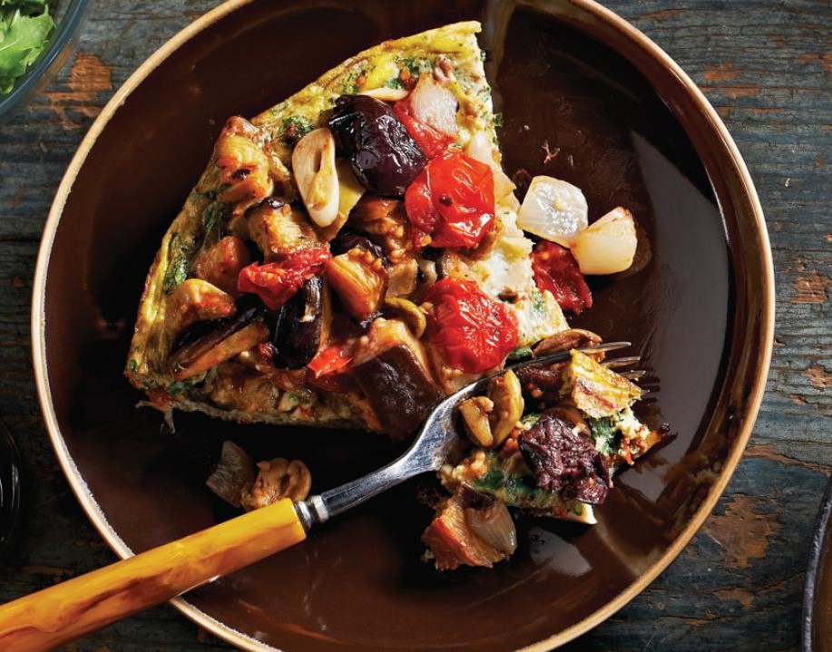 Eggplant and walnut frittata | 12 Cozy Fall Breakfast Ideas | Her Beauty