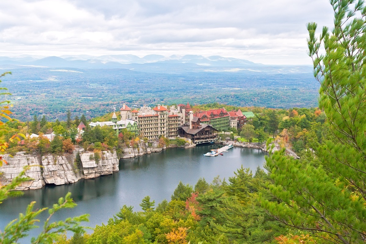 Mohonk Mountain House, located in upstate New York in the Shawangunk Mountains