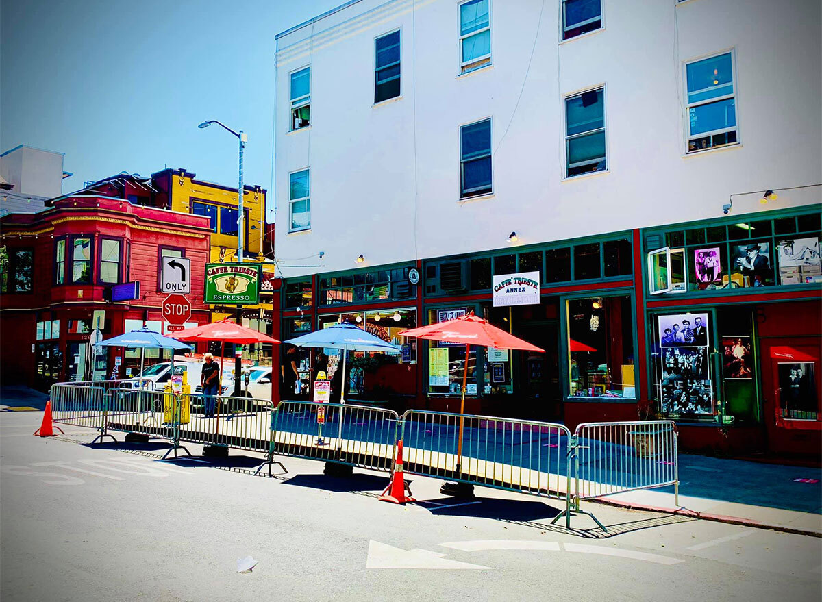 outdoor seating at caffe trieste in san francisco