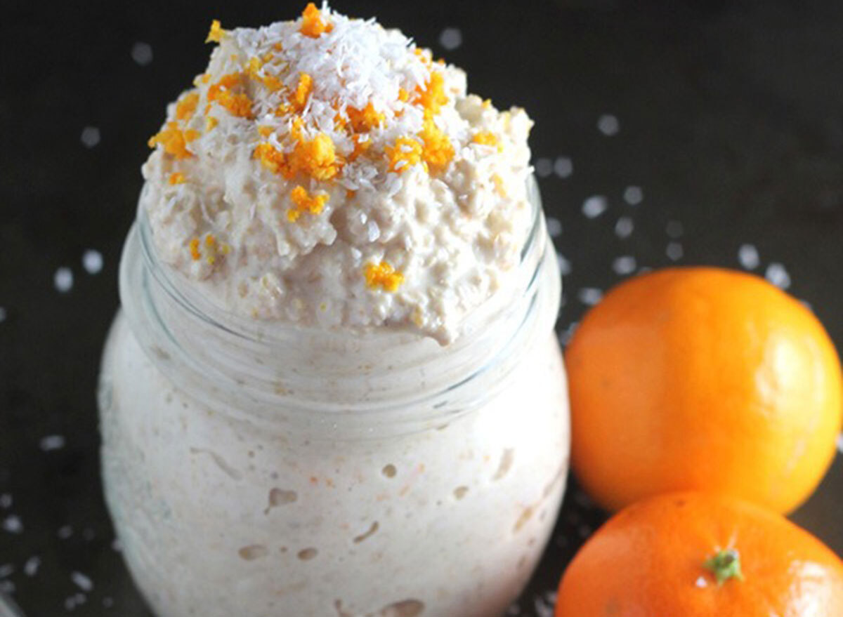 overnight oats Orange Coconut Vanilla