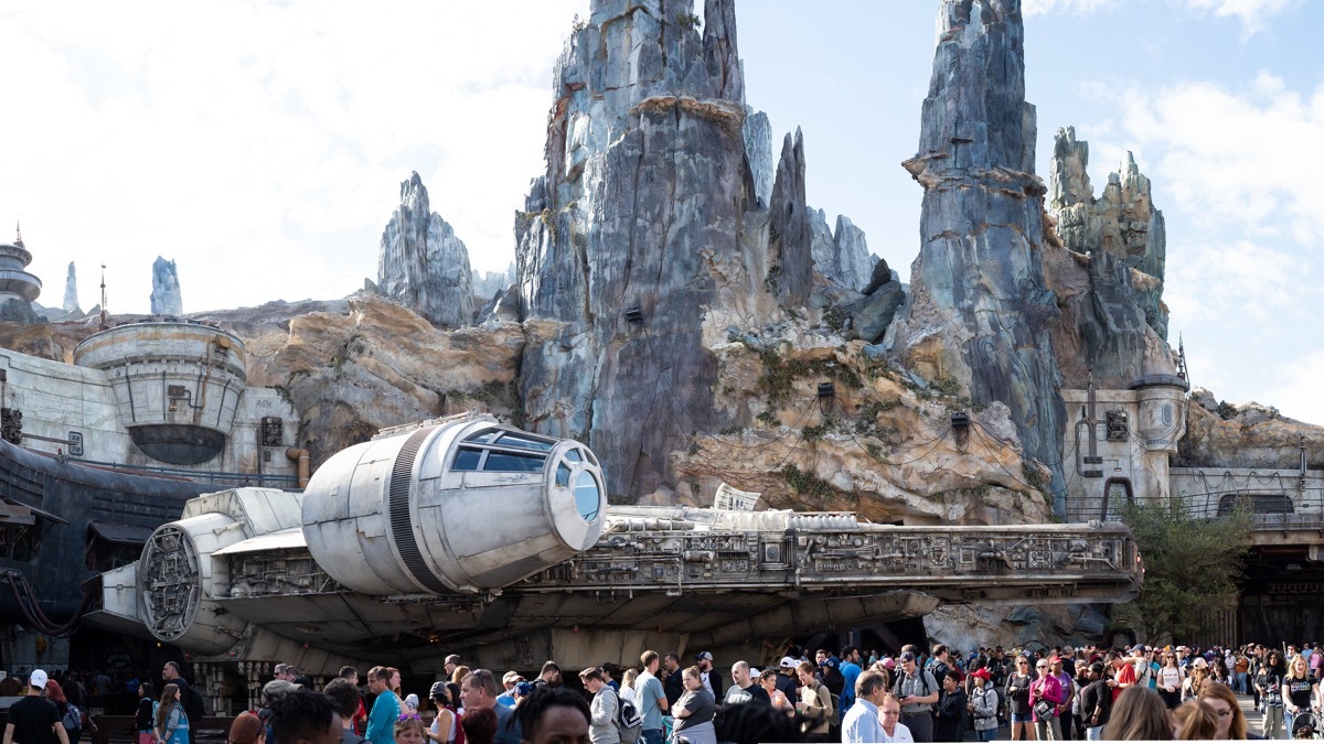 the millenium falcon in disneyland california