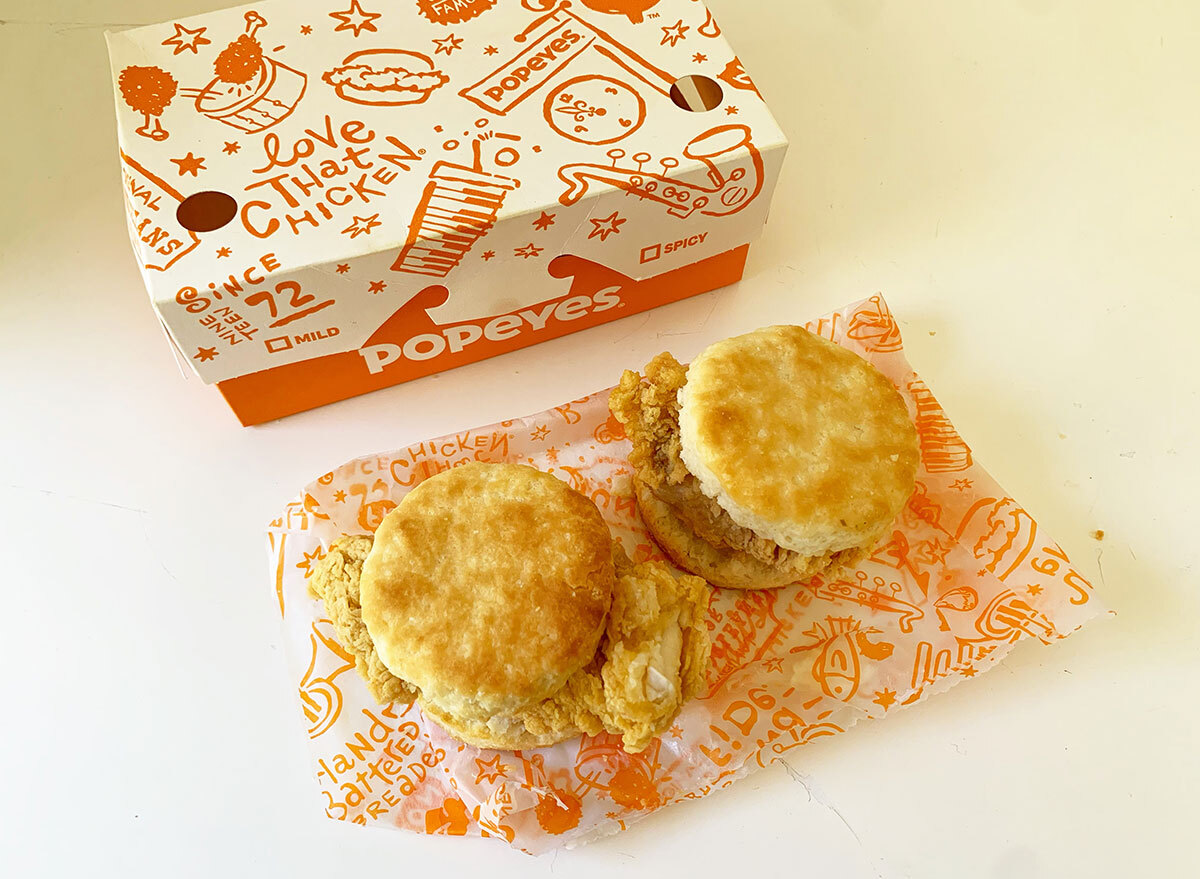 popeyes chicken biscuit