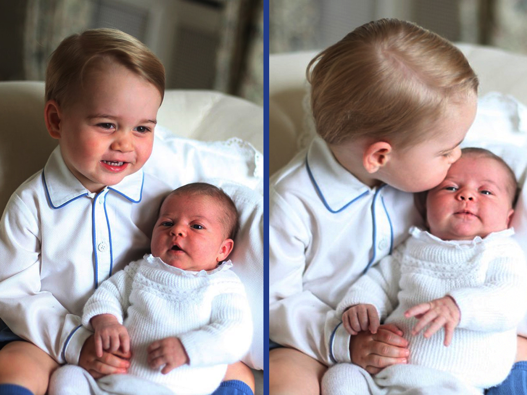 Prince George and Princess Charlotte - Perfect Portraits of Royal Babies 23