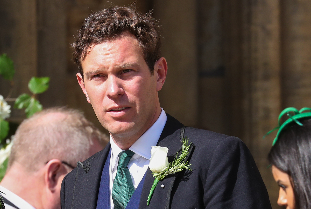 Jack Brooksbank seen at the wedding of Ellie Goulding and Caspar Jopling at York Minster Cathedral on August 31, 2019 in York, England.