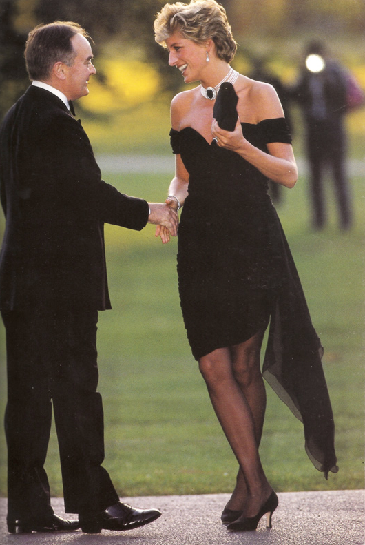 princess diana black dress