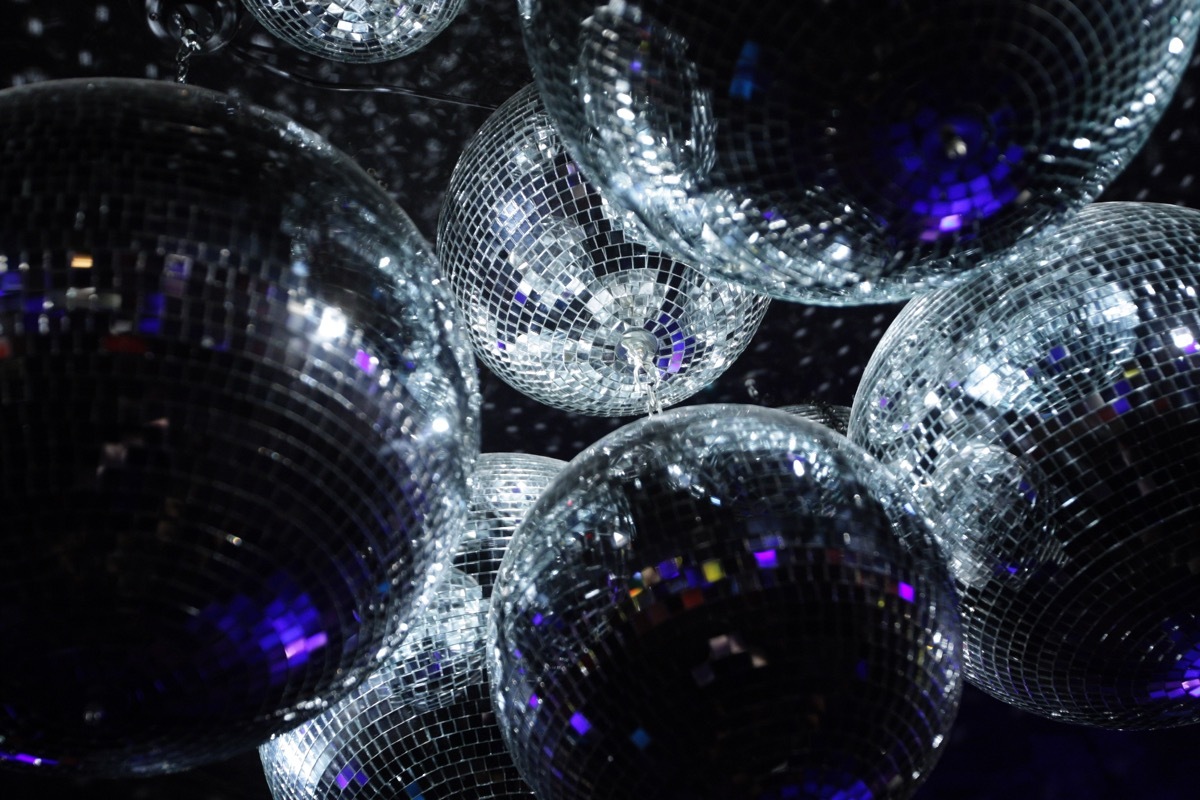 Disco balls in dark