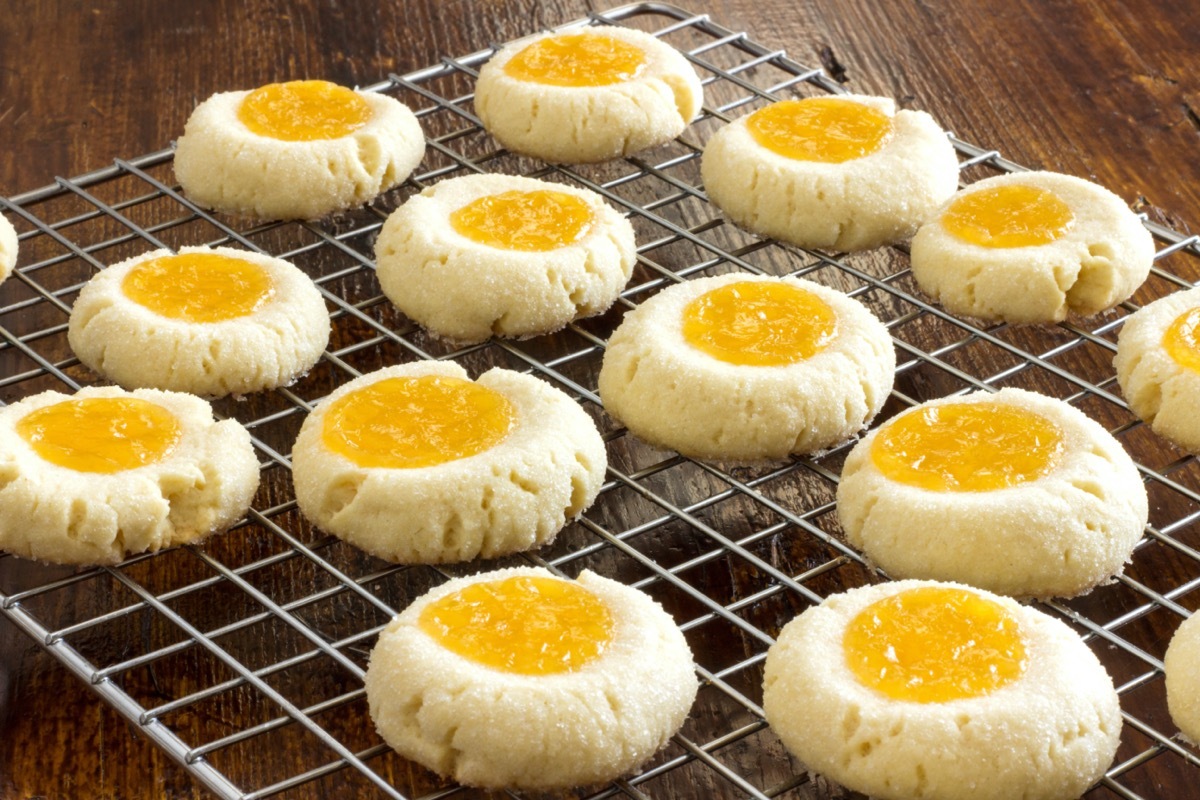 thumbprint cookies with marmalade