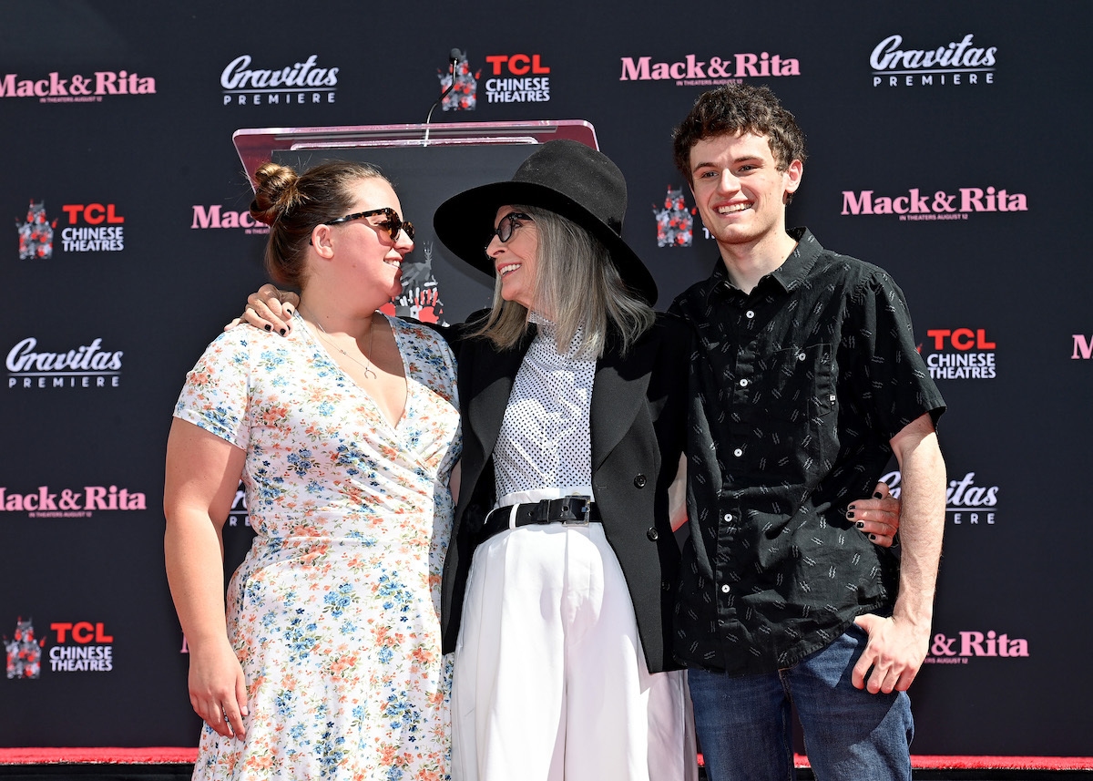 Dexter, Diane, and Duke Keaton at the TCL Chinese Theatre in 2022