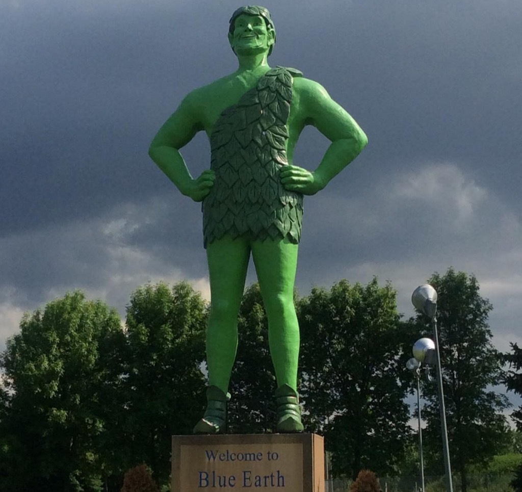 Jolly green giant statue