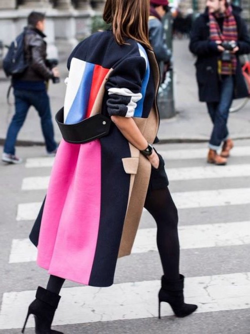 Color blocked coat | 10 Coolest Winter Coat Trends | Her Beauty