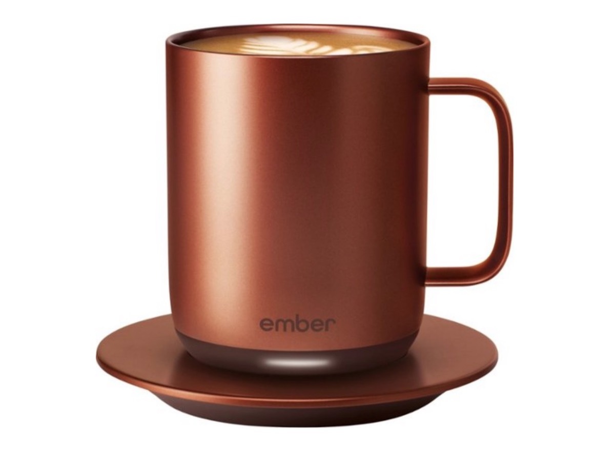 copper colored ember mug