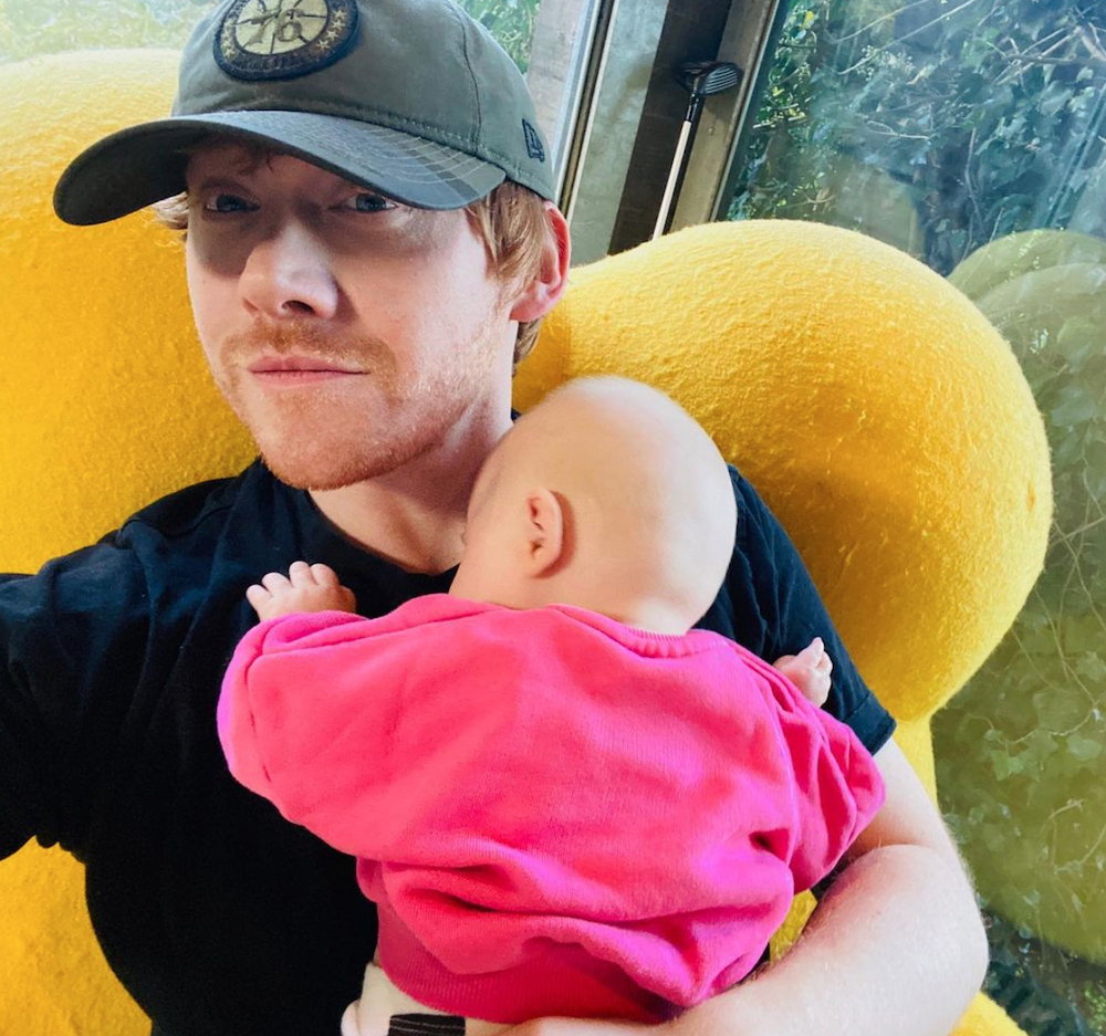 Rupert Grint and baby