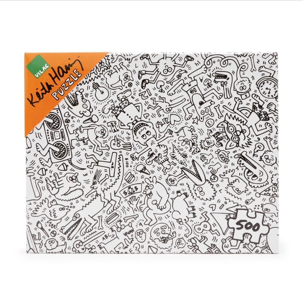 black and white keith haring puzzle