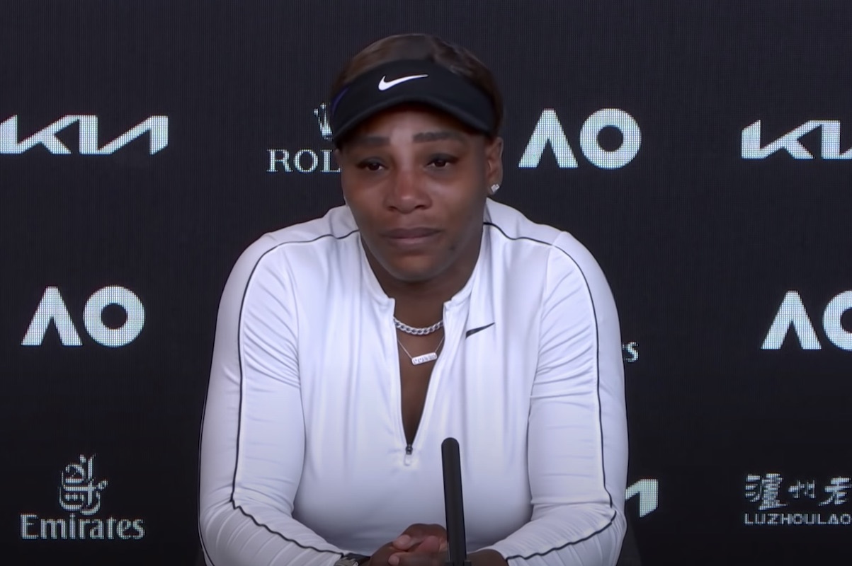 Serena Williams gets emotional at the Australian open