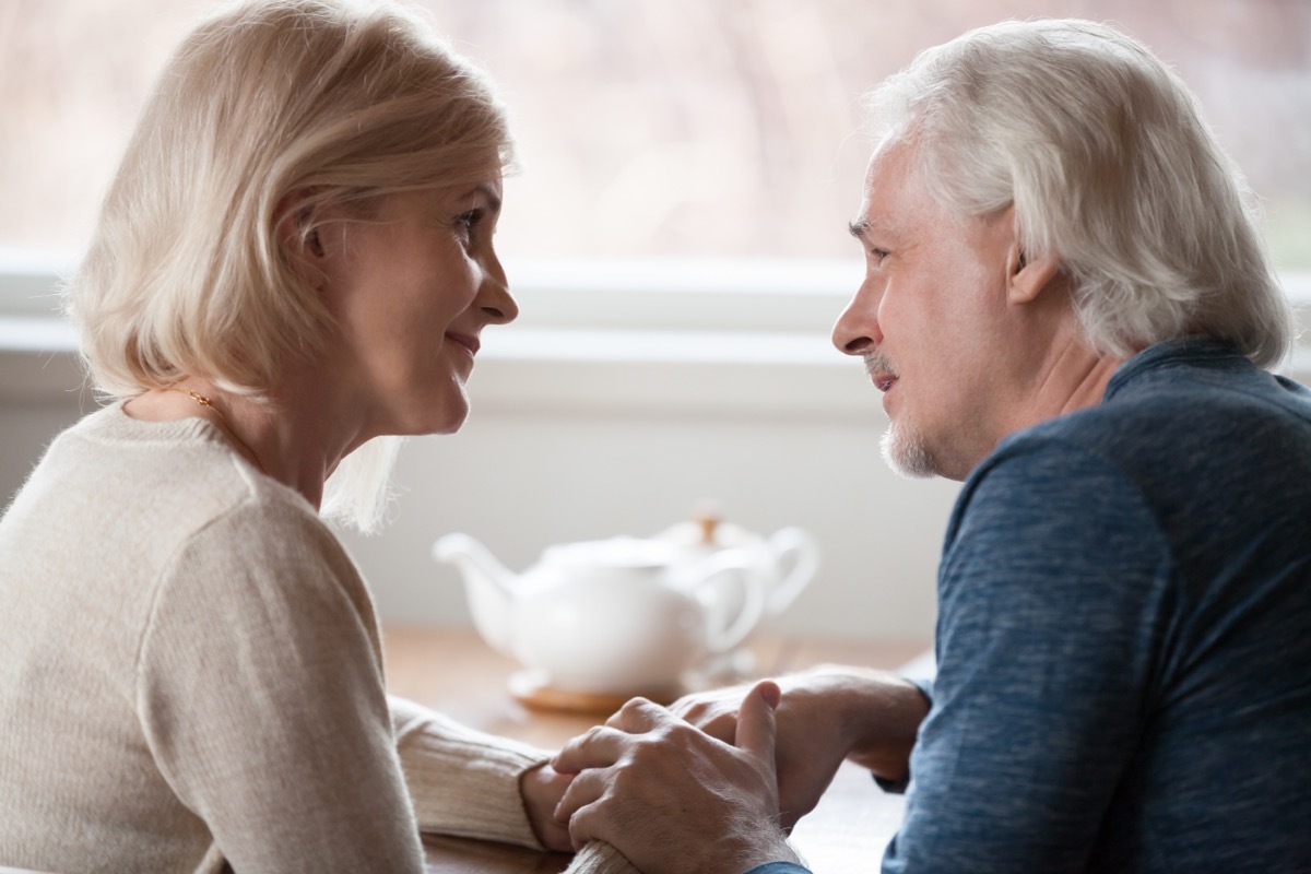 Older Couple Talking