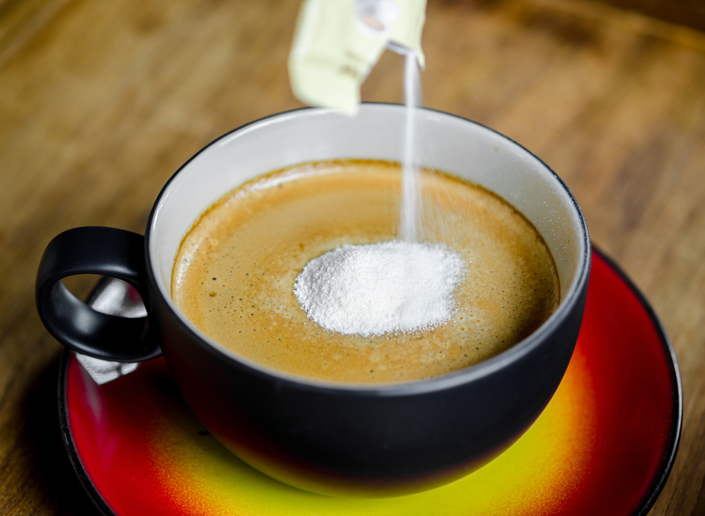 Coffee with powdered creamer