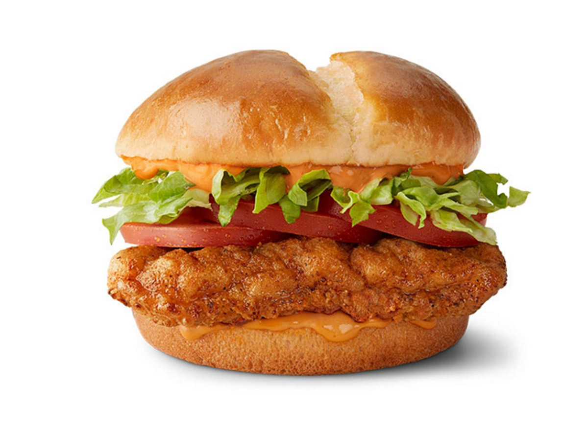 mcdonalds spicy deluxe chicken sandwich