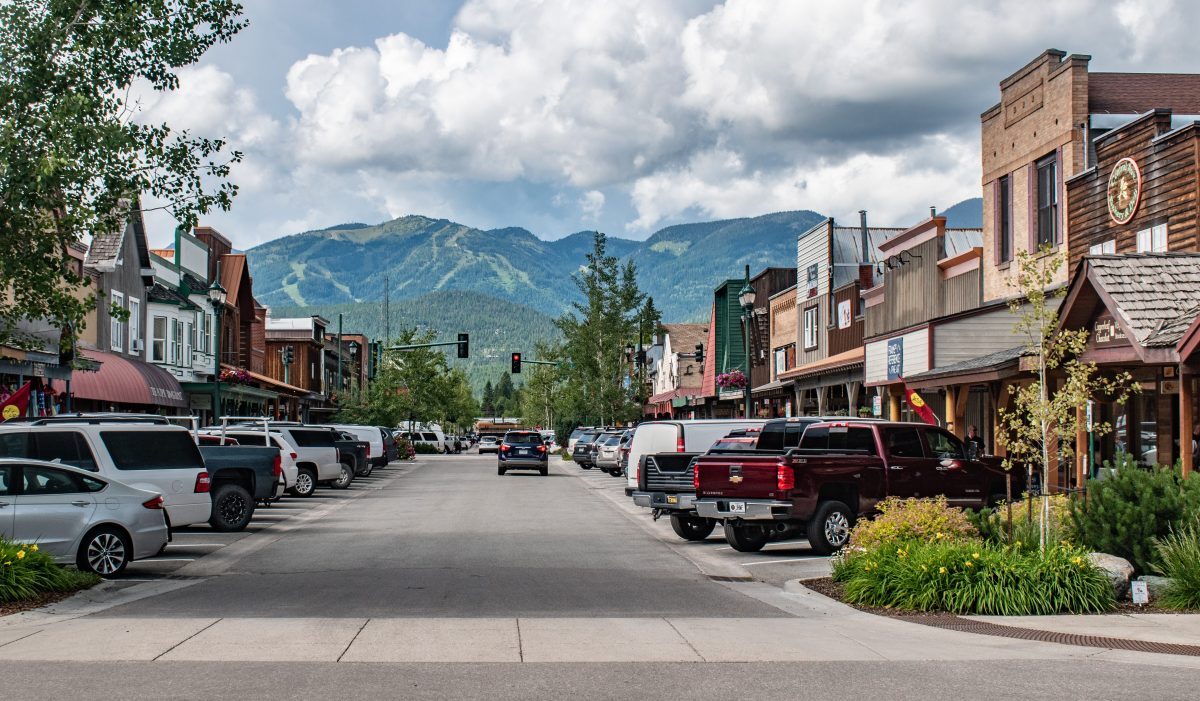 Historic Main Street in Whitefish, Montana