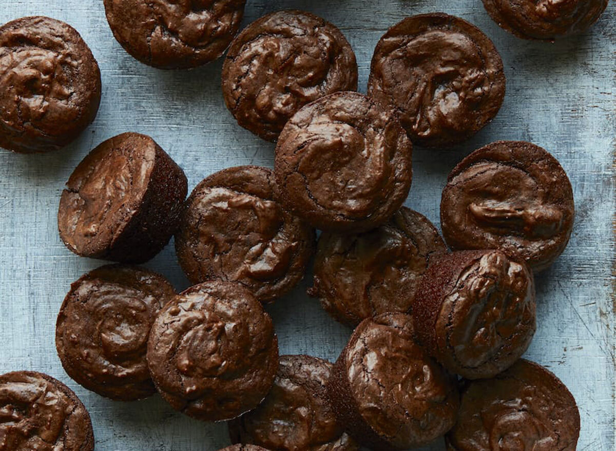 crinkle top brownie bites