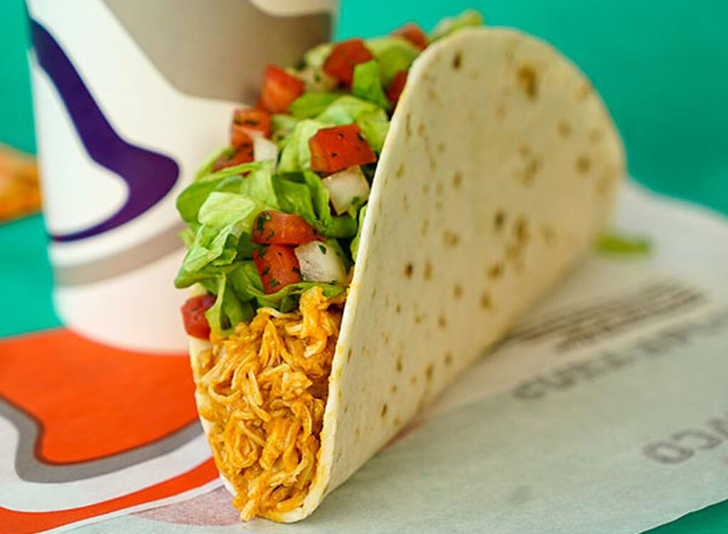 Taco bell soft chicken taco