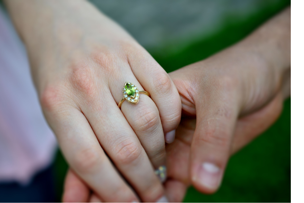 marquise style engagement ring