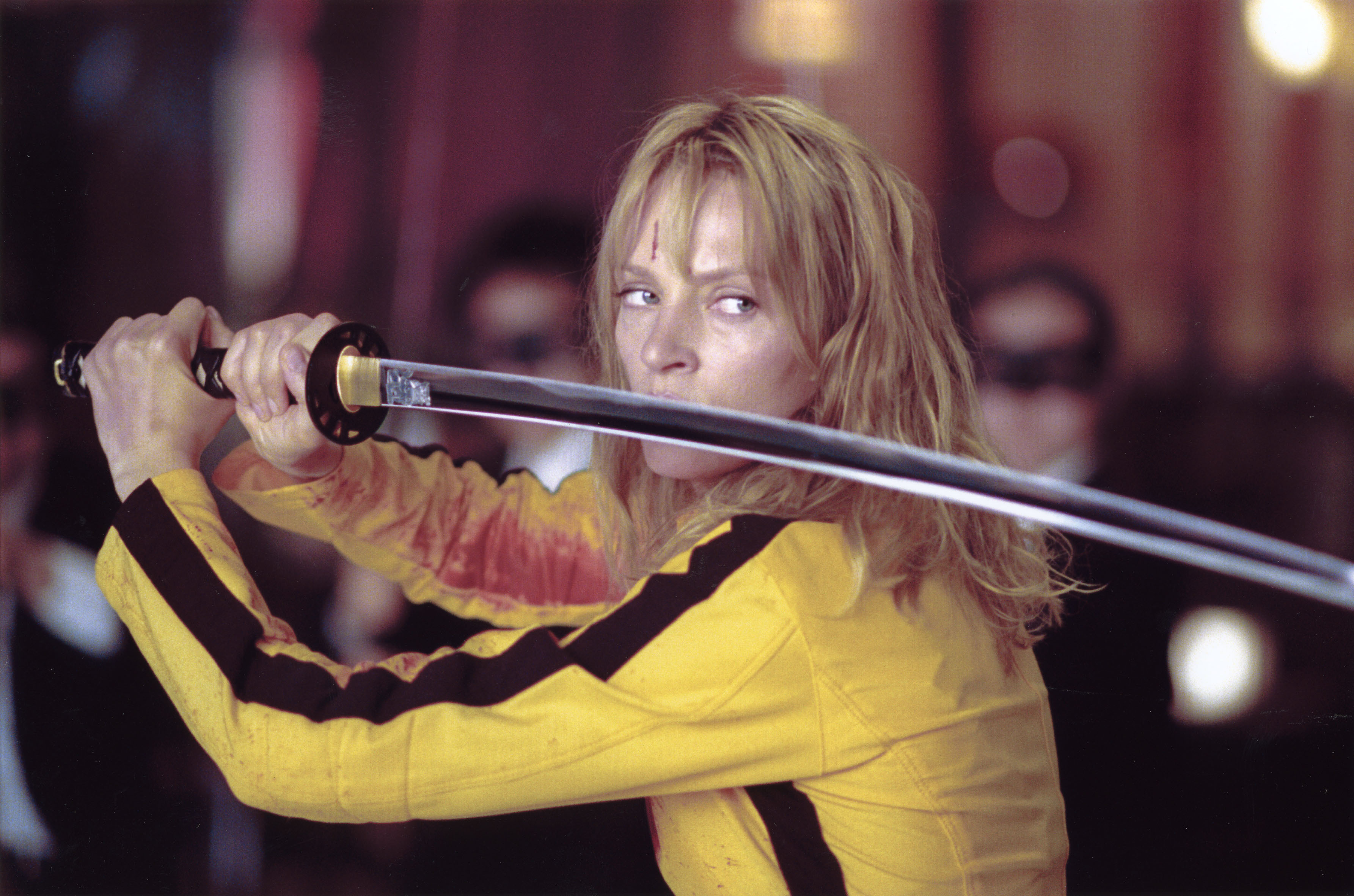 Uma Thurman as The Bride in kill Bill Vol 1, Inspiring Leading Ladies