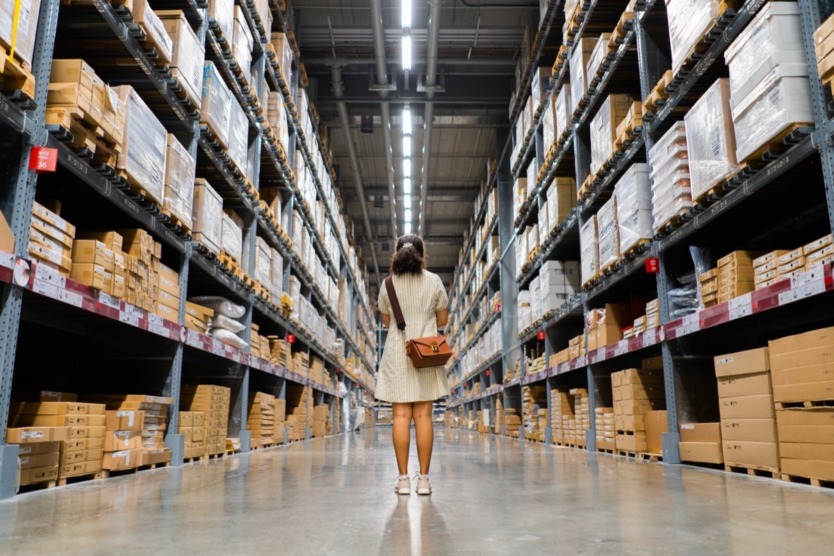 woman shopping at ikea