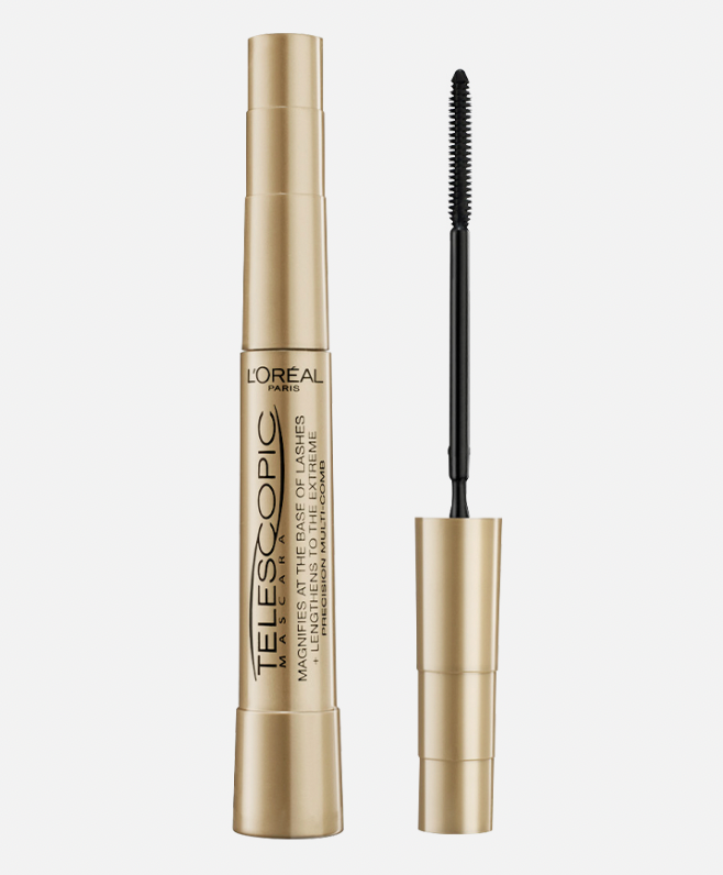 L'Oreal Paris Telescopic Lengthening Mascara, gold tube and wand