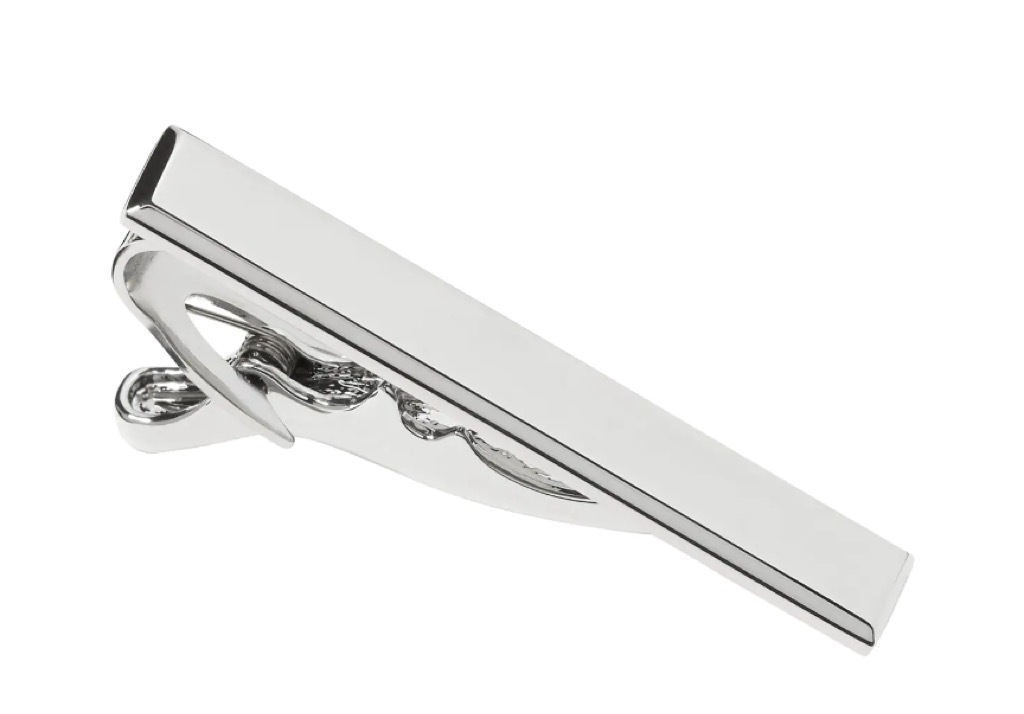 banana republic silver tie clip