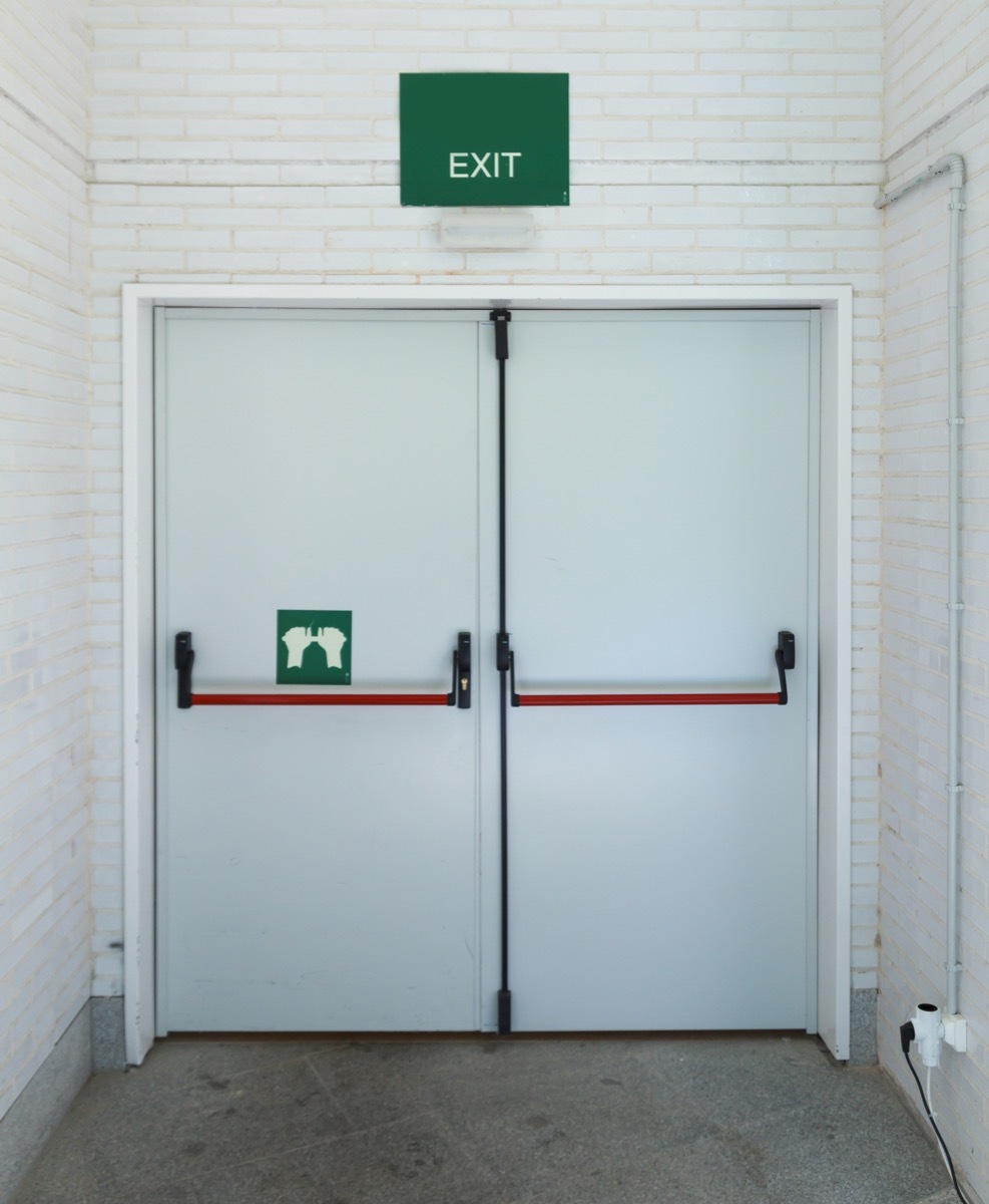 Exit door