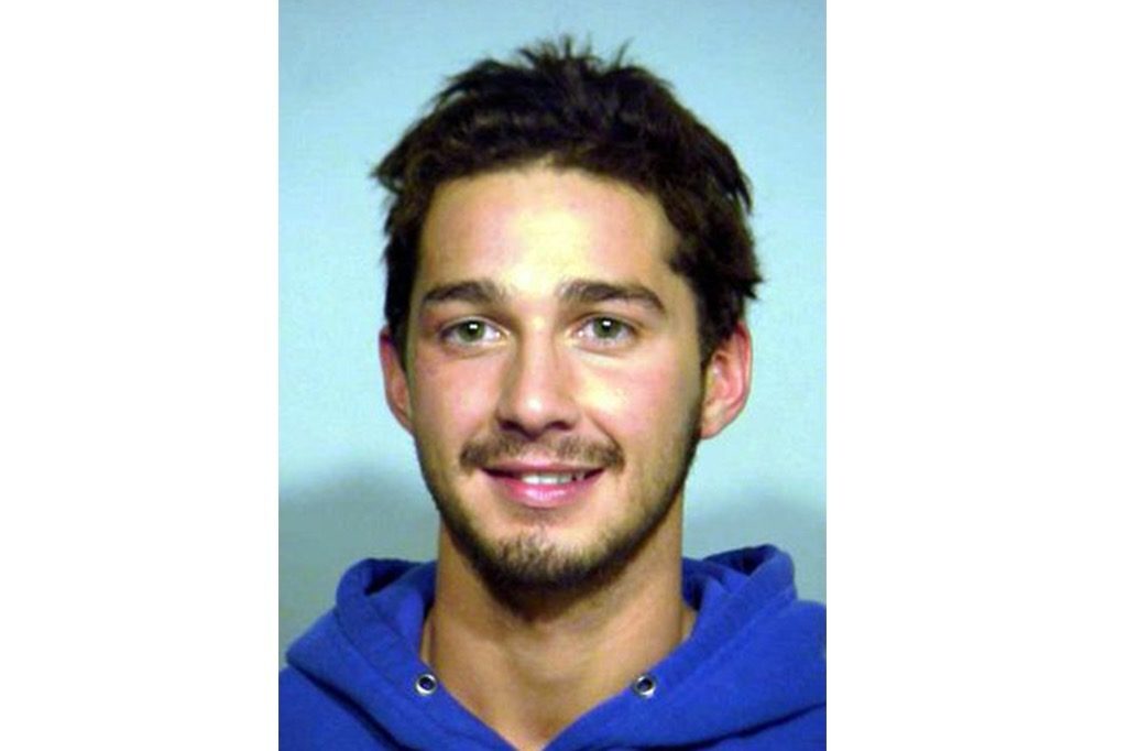 Shia LaBeouf funny celebrity mugshots