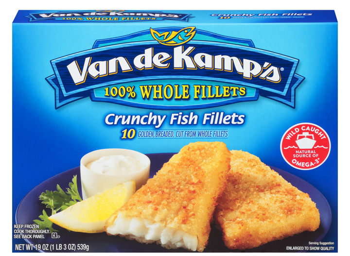 Van de kamp crunchy fish fillet