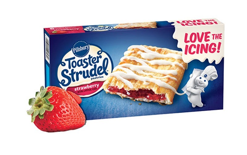 Strawberry toaster strudel