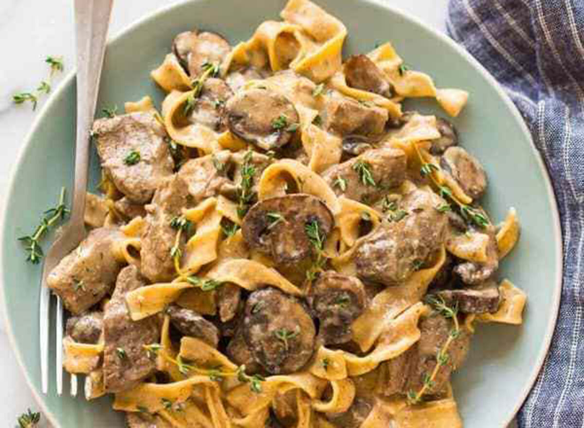 slow cooker stroganoff