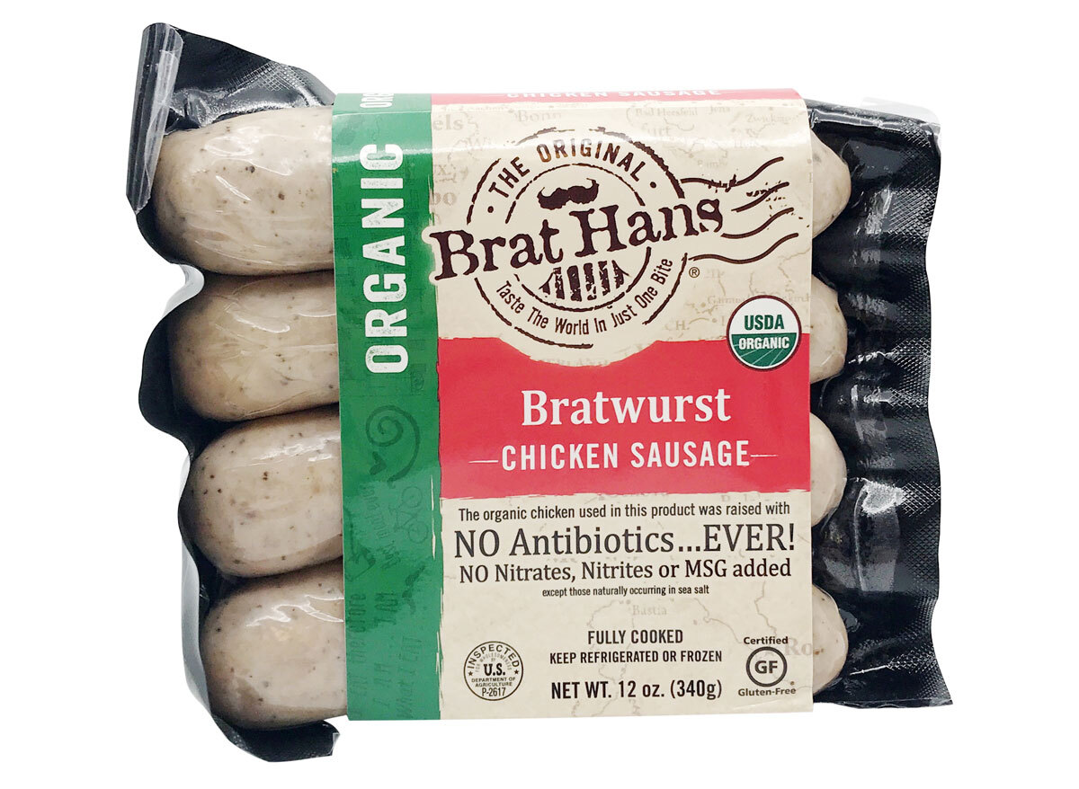 bratuwurst chicken sausage the original brat hans