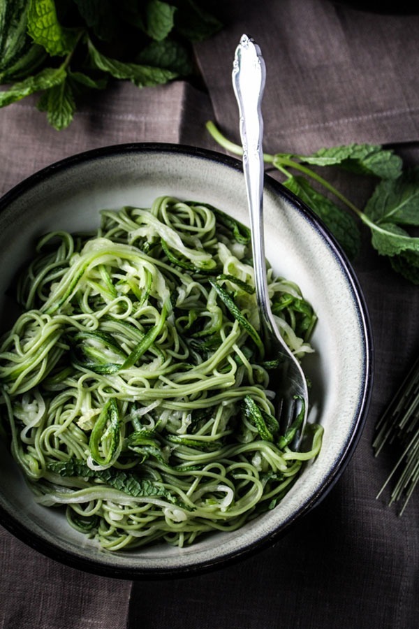 matcha soba noodles